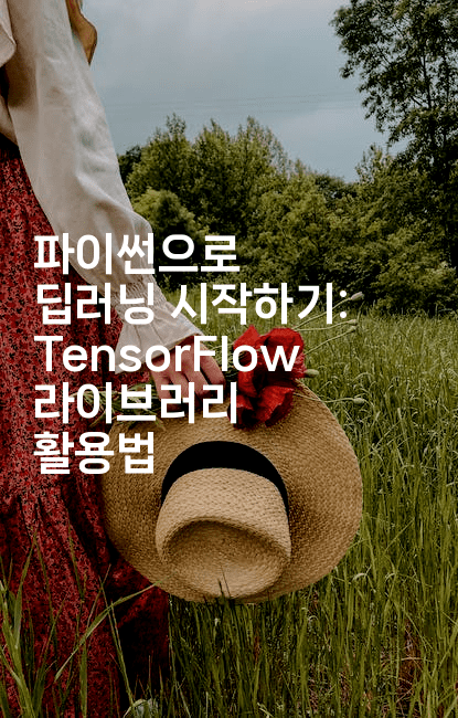 파이썬으로 딥러닝 시작하기: TensorFlow 라이브러리 활용법
-짜장파이