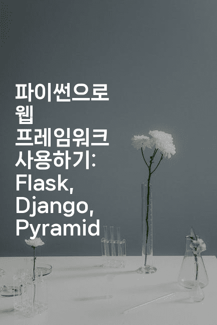 파이썬으로 웹 프레임워크 사용하기: Flask, Django, Pyramid
-짜장파이