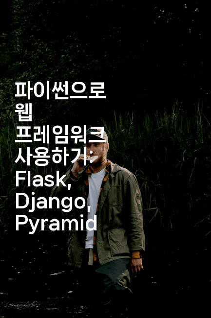 파이썬으로 웹 프레임워크 사용하기: Flask, Django, Pyramid
2-짜장파이