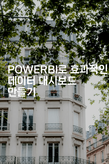 POWERBI로 효과적인 데이터 대시보드 만들기2-짜장파이