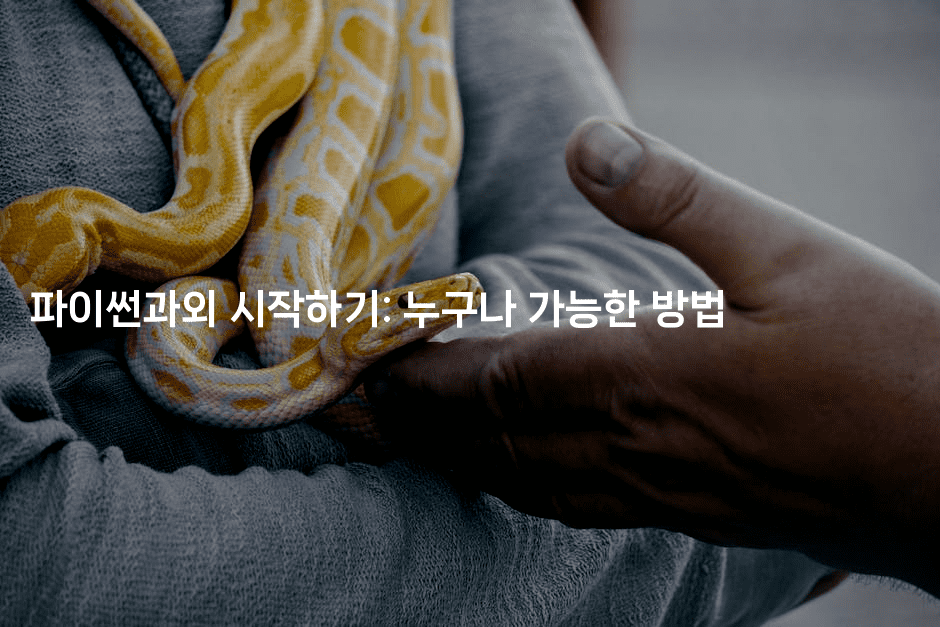 파이썬과외 시작하기: 누구나 가능한 방법2-짜장파이