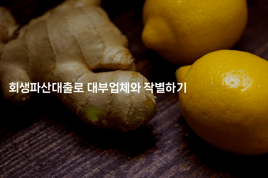 회생파산대출로 대부업체와 작별하기-짜장파이