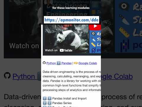 7️⃣ Pandas in Data-Driven Engineering #pythonpandas #engineering #datascience