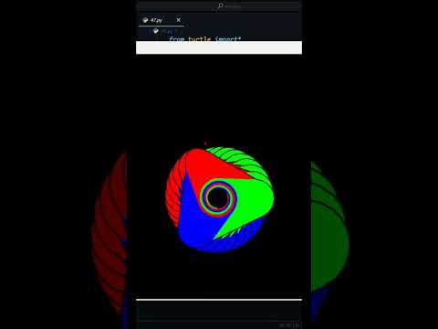 Graphic Animation part 47 using #pythonturtle #new #turtle #viralvideo #shorts #python #animation