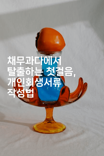 채무과다에서 탈출하는 첫걸음, 개인회생서류 작성법-짜장파이