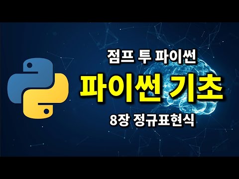 파이썬 기초 - 8장 정규표현식 | 2024 점프 투 파이썬